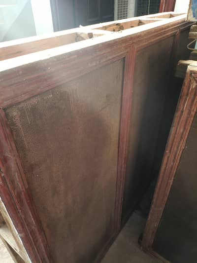 wooden real diyal window 3 doors 5 foot