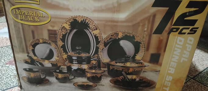 imperial black opal dinner set