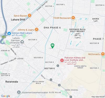 1 Kanal Plot for Sale E Block Phase 6 DHA Prime Location