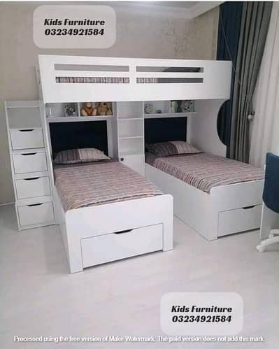 Bunk bed | Kid wooden bunker bed | Baby bed | Double bed | Triple bed