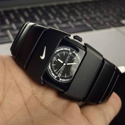 Men’s Matte Black Analogue Watch | Sports Watch