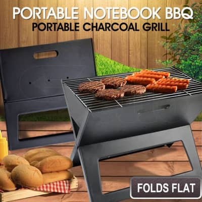 Foldable BBQ Grill – Portable Charcoal Barbecue Grill for Outdoor BBQ