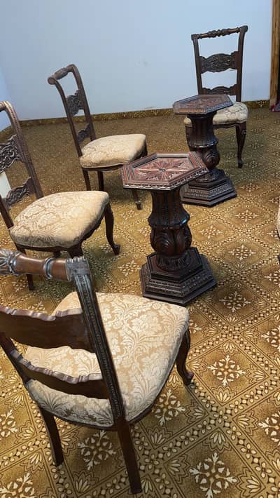 Decent wood dining table