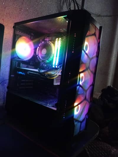 Complete Gaming Setup Ryzen 2600 Rx580 24 Inch Ips Lcd with boxes