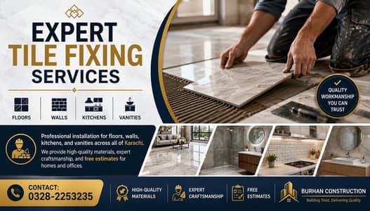 tile fixing/ office tiles / home tiles renovation /Floor & Wall Tiles