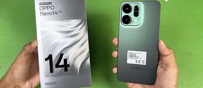 Oppo Reno 14 5g Green - 12Gb 512Gb - 4 month warranty 10/10 condition