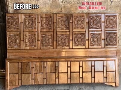 Walnut New Design Bed