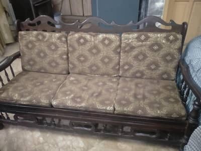 5 seater wooden sofa set