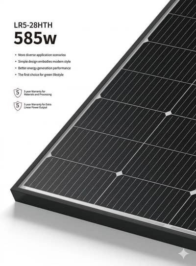 LONGi 585W Bifacial Solar Panels – A-Grade Tier 1 – Fresh Stock