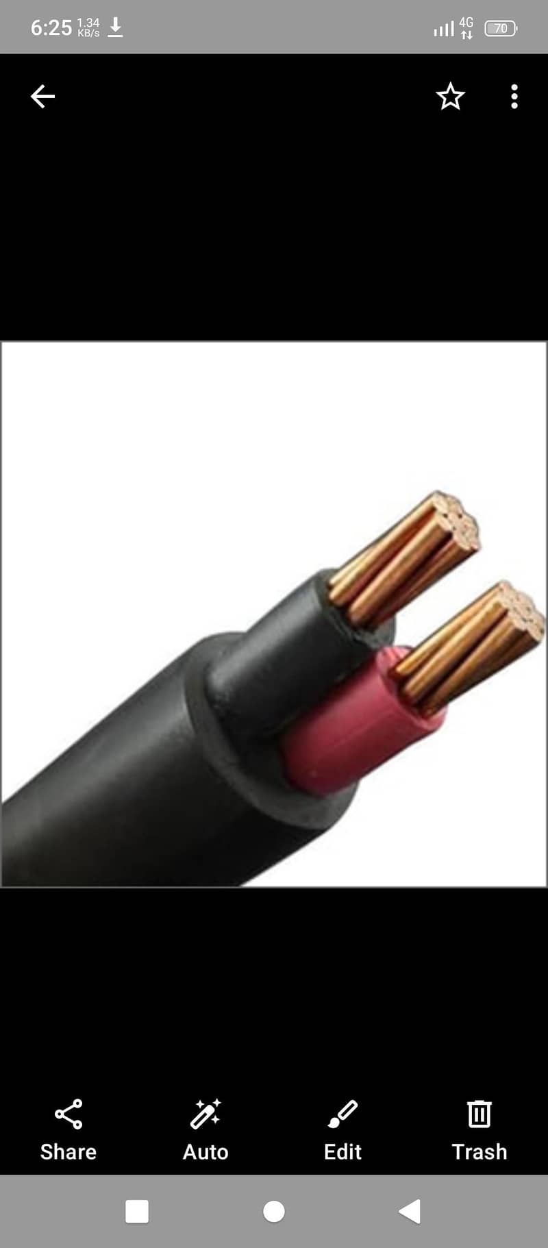 7/29 two core power cable roll 1