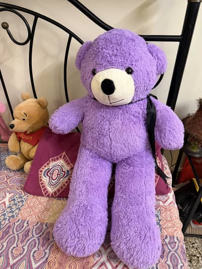 Purple teddy bear
