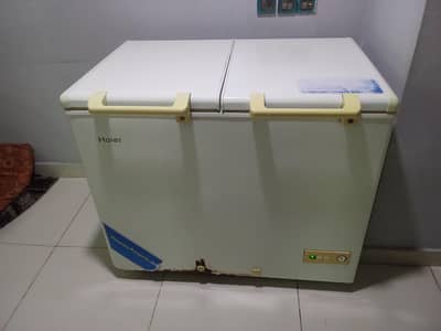 Haier Double Door Deep Freezer all ok 100% working Condition