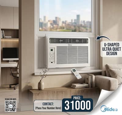 Midea Window DC Inverter AC Half Ton 1 Ton Sawa Ton Available