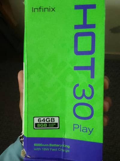 Infinix hot 30 play  argent for sale