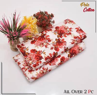 Palm Cotton Floral All Over 2 Pc Set
