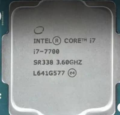 Intel core i7, 7700 7th generation processor 3.6 gh guard cor cpu