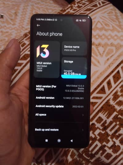 Poco x3 pro (8+3_256) side finger