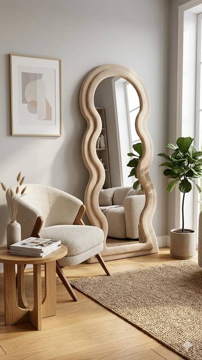Floor Mirror with Stand
