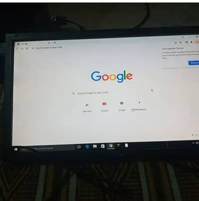 Dell 19 inches monitor with 2 blue lines on screen no stands