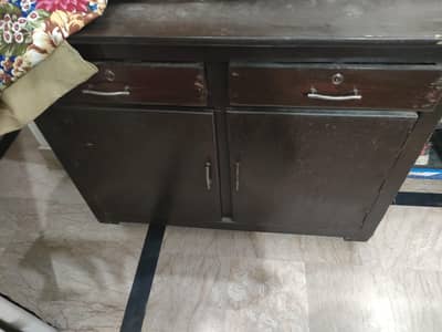 iron stand with cupboard for sale