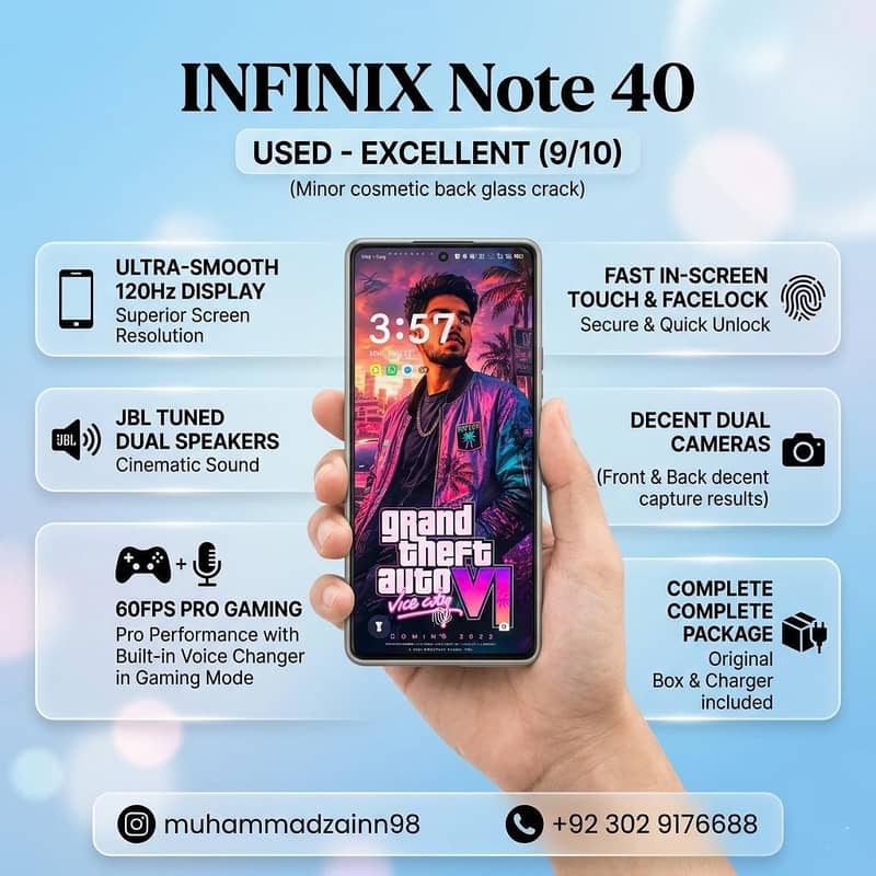 Infinix note 40 0