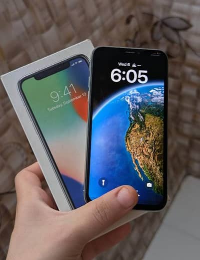 iPhones x 256 GB PTA approed 03460792347 my WhatsApp number