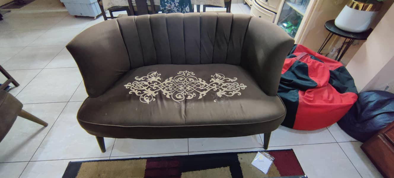 Sofa Set with two side corner Tables 2