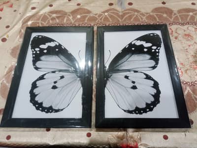 Beautiful Butterfly Wall Art Frames (Set of 2) - Minimalist & Elegant