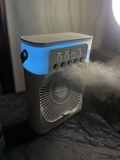 Portable Mini Ice Cooling Fan | Humidifier & Mist Spray | USB Type-C