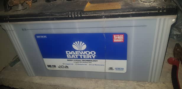 DAEWOO Dib 110 BATTERY IN GOOD CONDITION Wtsap# 0310/4790/701