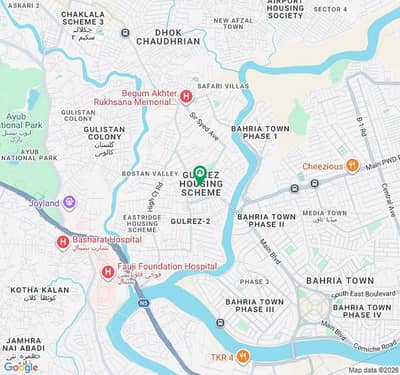 1 kanal upour portion Gulriaz phase 2 Rawalpindi