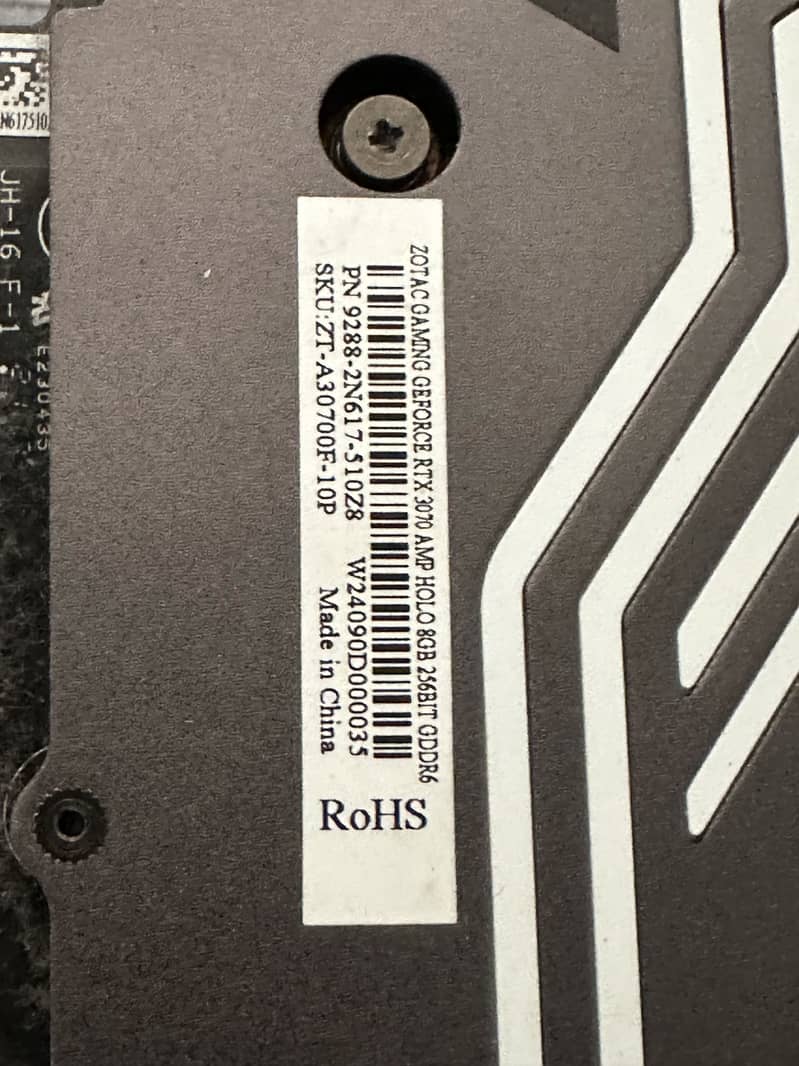Nvidea RTX 3070 4