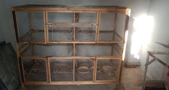 Wooden cages in good condition
