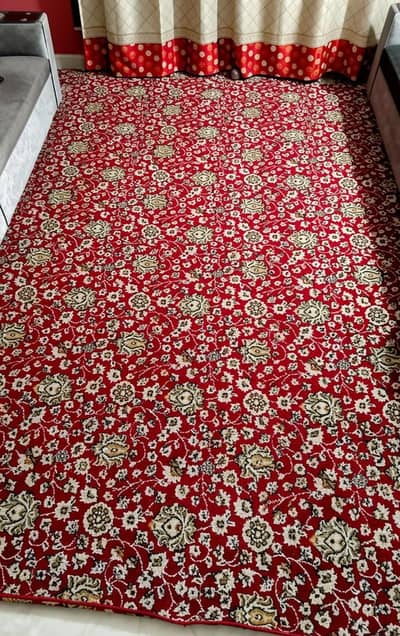 Beautiful red carpet for home decoration