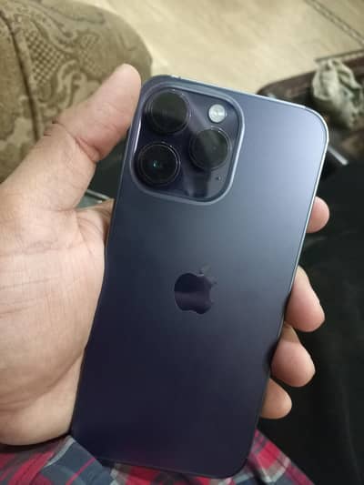 iphone 14 pro max 10/10  256 gb deep purple