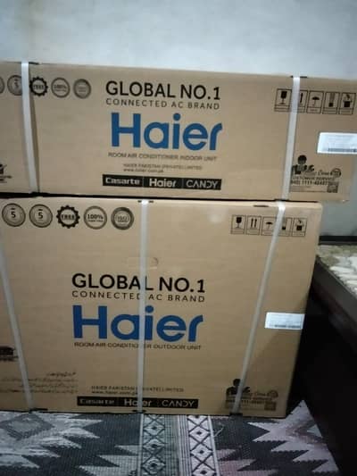 Haier Ac 1.5 ton brand new no open