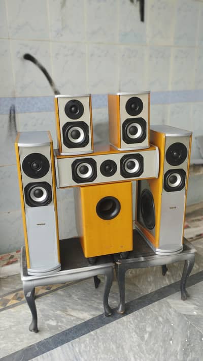 TEAC 5.1 HOME THEATER SPEAKERS 8" TRIPLE WOOFER (Yamaha JBL Klipsch)