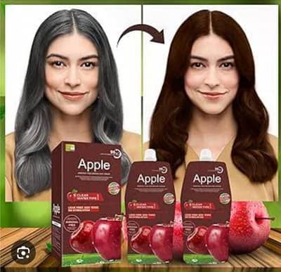 Apple hair color brown  and black 