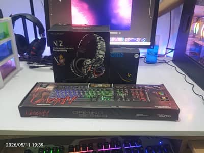 Full gaming combo keyboard Mouse & Headphone
