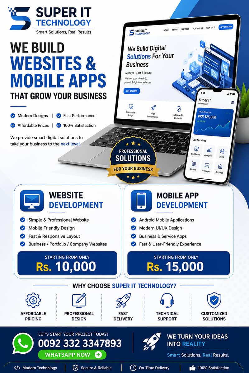 Professional Website & Mobile App Development Services 0
