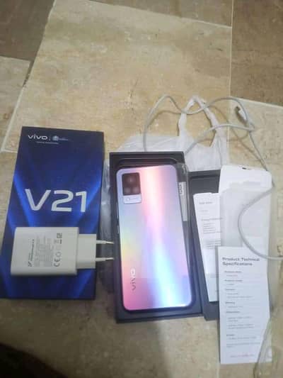Vivo V21 8Gb Ram 128 GB memory PTA approved. 0325=3982=953