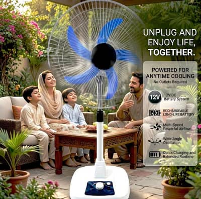 Charging Fan Without Charging Fan AC DC Fans Pedestal Fan