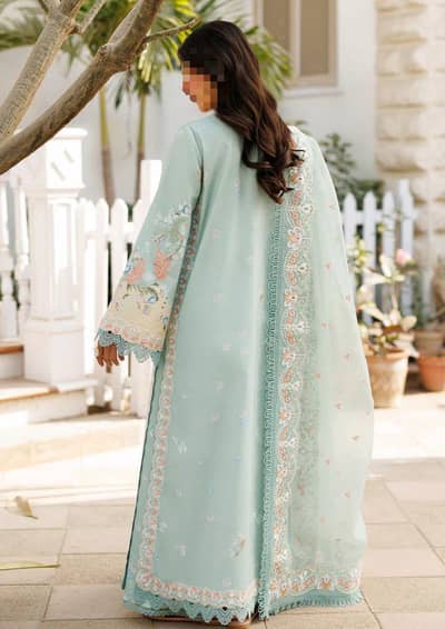 Mint Green Lawn Suit | Elegant Women Summer Dress