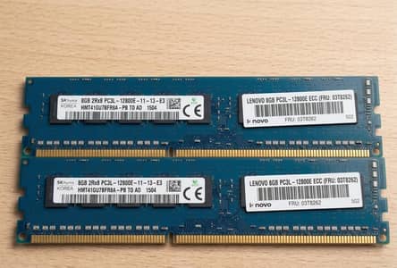 Lenovo 16GB DDR3L RAM PC3L-12800 Fast CPU Memory