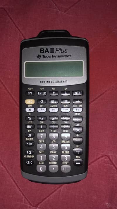 BA II Plus - Texas Instruments. Financial Calculator
