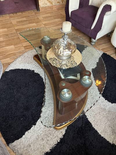 Table with sofa set or sale