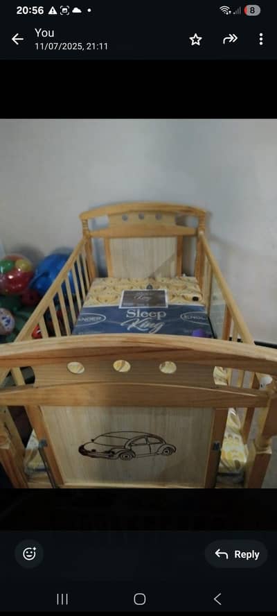 baby Cot with swing