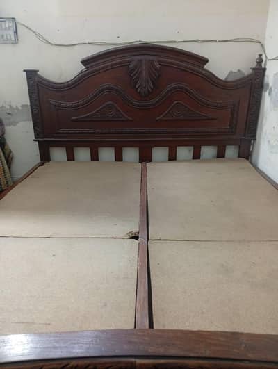 Pure Solid Wood Bed