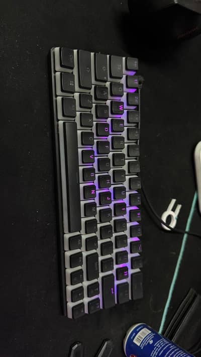 Tezarre TK63 Wireless Keyboard Bluetooth/2.4G/USB Wired 60% Mechanical