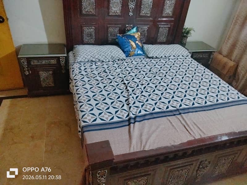 bed with side tables 1